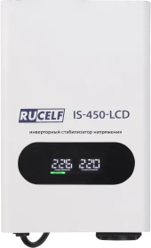 Стабилизатор напряжения Rucelf IS-650-LCD 0.6кВА однофазный белый Стабилизатор напряжения Rucelf IS-650-LCD 0.6кВА однофазный белый