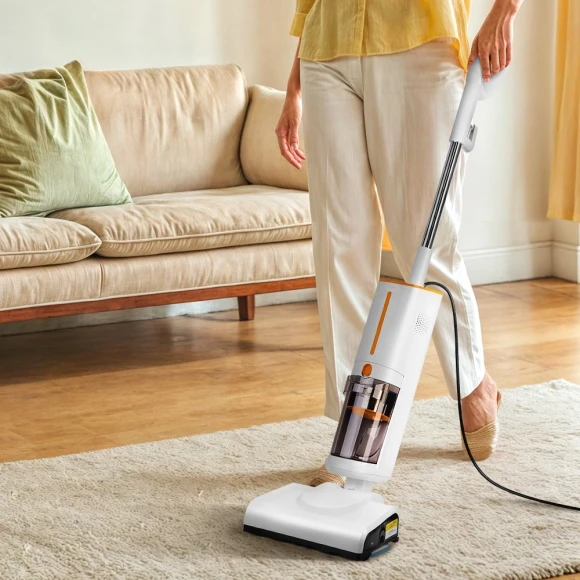 Пылесос паровой Kitfort КТ-5157-2 1000Вт белый/оранжевый Пылесос паровой Kitfort КТ-5157-2 1000Вт белый/оранжевый