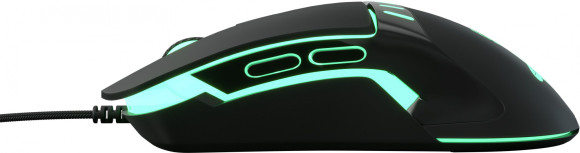 Мышь Оклик 865G Snake черный оптическая 2400dpi USB для ноутбука 6but (368643)