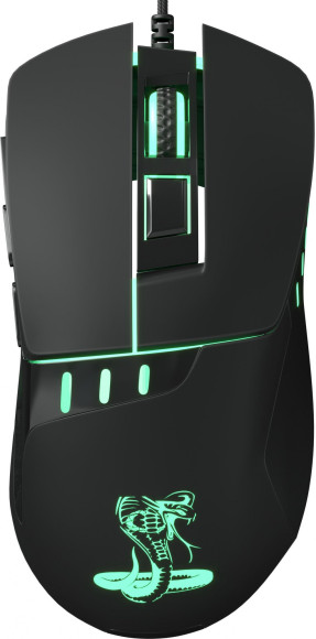 Мышь Оклик 865G Snake черный оптическая 2400dpi USB для ноутбука 6but (368643)