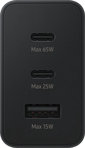 Сетевое зар./устр. Samsung EP-T6530 65W 3A (PD) USB/2xUSB Type-C для Samsung черный (EP-T6530NBEGEU) Сетевое зар./устр. Samsung EP-T6530 65W 3A (PD) USB/2xUSB Type-C для Samsung черный (EP-T6530NBEGEU)