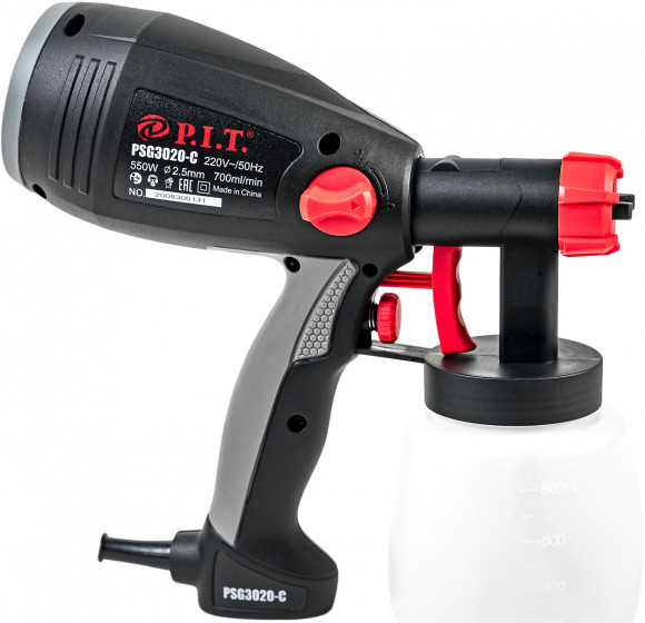 Краскопульт P.I.T. PSG3020-C 550Вт бак:800мл 700мл/мин Краскопульт P.I.T. PSG3020-C 550Вт бак:800мл 700мл/мин