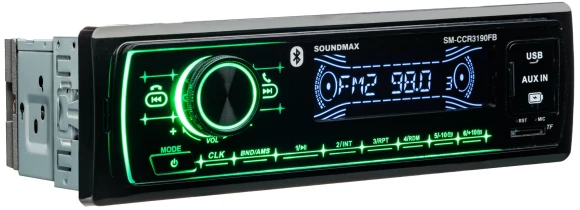 Автомагнитола Soundmax SM-CCR3190FB 1DIN 4x50Вт (SM-CCR3190FB(ЧЕРНЫЙ)/G) Автомагнитола Soundmax SM-CCR3190FB 1DIN 4x50Вт (SM-CCR3190FB(ЧЕРНЫЙ)/G)