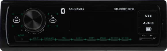 Автомагнитола Soundmax SM-CCR3190FB 1DIN 4x50Вт (SM-CCR3190FB(ЧЕРНЫЙ)/G) Автомагнитола Soundmax SM-CCR3190FB 1DIN 4x50Вт (SM-CCR3190FB(ЧЕРНЫЙ)/G)