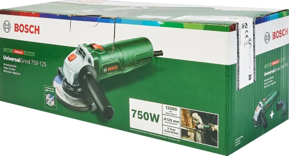 Углошлифовальная машина Bosch UniversalGrind 750-125 750Вт 11000об/мин рез.шпин.:M14 d=125мм (06033E2001)