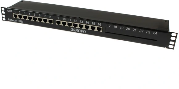 Грозозащита Osnovo SP-IP16/1000PR 1U