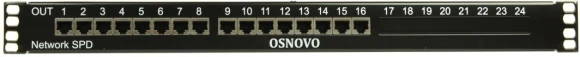 Грозозащита Osnovo SP-IP16/1000PR 1U