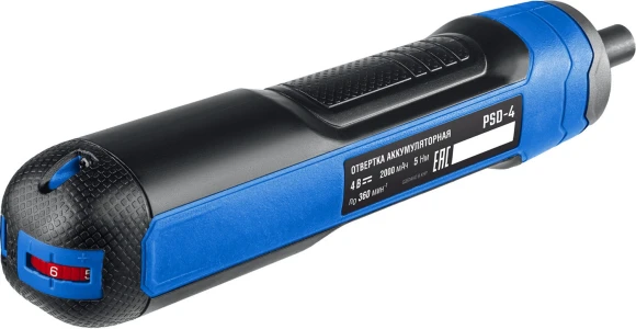 Отвертка аккум. Зубр PSD-4 аккум. патрон:шестигранник 6.35 мм (1/4)