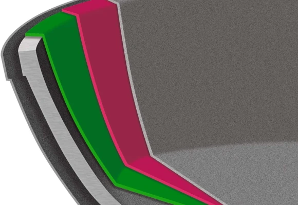 Сковорода Rondell Royal Blue RDA-1544 круглая 24см покрытие: Eclipse HB ручка несъемная (без крышки) синий