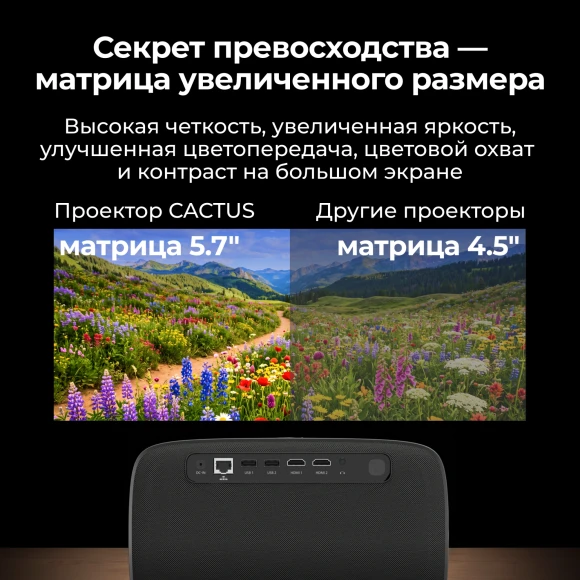 Проектор Cactus CS-PRC.06B.Full HD-A LCD 21000Lm LS 900Lm ANSI (1920x1080) 2000:1 ресурс лампы:50000часов 2xUSB typeA 2xHDMI 4.1кг Проектор Cactus CS-PRC.06B.Full HD-A LCD 21000Lm LS 900Lm ANSI (1920x1080) 2000:1 ресурс лампы:50000часов 2xUSB typeA 2xHDMI 4.1кг