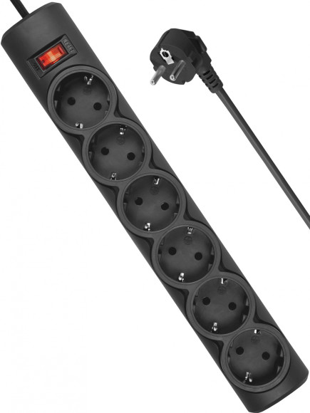 Сетевой фильтр Defender DFS 153 3м (6 розеток) белый (коробка)