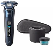 Бритва роторная Philips Series 7000 S7885/50 реж.эл.:3 питан.:аккум. черный/синий Бритва роторная Philips Series 7000 S7885/50 реж.эл.:3 питан.:аккум. черный/синий
