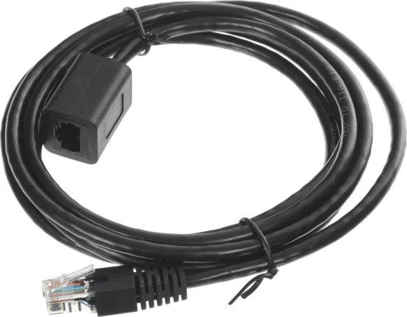 Патч-корд Buro BU-C5EXTND-2M-B UTP cat.5E 2м черный RJ-45 (m)-RJ-45 (f)