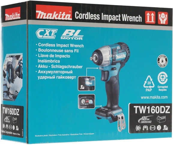 Гайковерт Makita TW160DZ аккум. патрон:квад.3/8" (кейс в комплекте) Гайковерт Makita TW160DZ аккум. патрон:квад.3/8" (кейс в комплекте)
