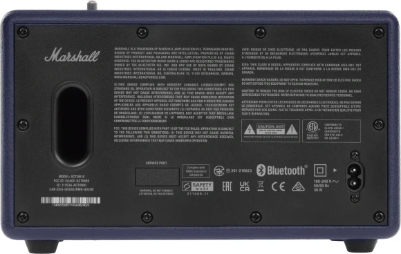 Колонка порт. Marshall Acton III синий 60W 2.1 BT/3.5Jack 10м