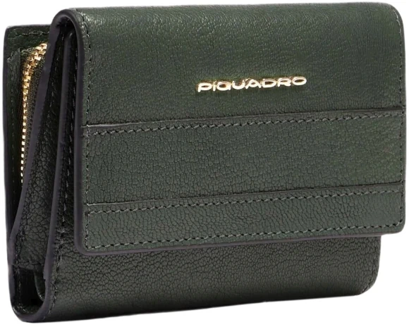 Кошелек женский Piquadro Patricia PD5216W140R/VE зеленый натур.кожа Кошелек женский Piquadro Patricia PD5216W140R/VE зеленый натур.кожа