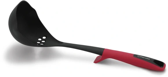 Половник для первых блюд Rondell Craft RD-1872 черный/красный упак.:картонная подложка