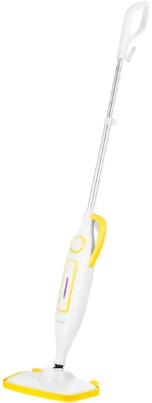 Швабра паровая Kitfort КТ-1097 1250Вт белый/желтый Швабра паровая Kitfort КТ-1097 1250Вт белый/желтый