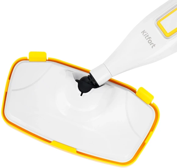 Швабра паровая Kitfort КТ-1097 1250Вт белый/желтый Швабра паровая Kitfort КТ-1097 1250Вт белый/желтый
