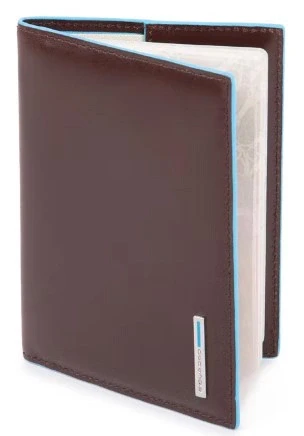 Обложка для паспорта Piquadro Blue Square PP5255B2/MO коричневый натур.кожа