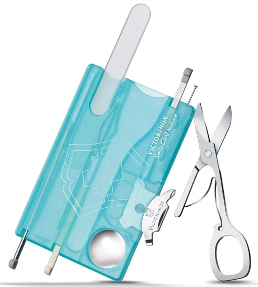 Швейцарская карта Victorinox SwissCard Nailcare (0.7240.T21) бирюзовый полупрозрачный коробка подарочная Швейцарская карта Victorinox SwissCard Nailcare (0.7240.T21) бирюзовый полупрозрачный коробка подарочная