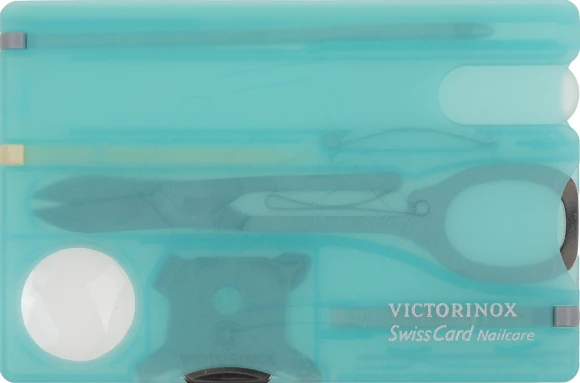 Швейцарская карта Victorinox SwissCard Nailcare (0.7240.T21) бирюзовый полупрозрачный коробка подарочная Швейцарская карта Victorinox SwissCard Nailcare (0.7240.T21) бирюзовый полупрозрачный коробка подарочная