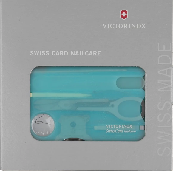 Швейцарская карта Victorinox SwissCard Nailcare (0.7240.T21) бирюзовый полупрозрачный коробка подарочная Швейцарская карта Victorinox SwissCard Nailcare (0.7240.T21) бирюзовый полупрозрачный коробка подарочная