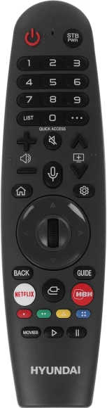 Телевизор LED Hyundai 55" H-LED55BU7100 WebOS Frameless Metal серый/серый 4K Ultra HD 60Hz MEMC DVB-T DVB-T2 DVB-C DVB-S DVB-S2 USB WiFi Smart TV