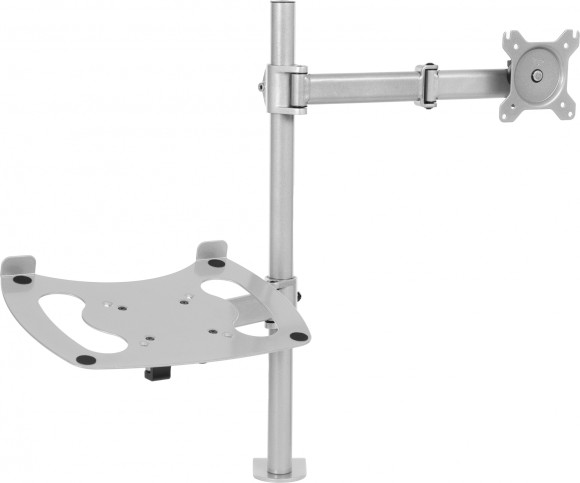 Кронштейн для монитора/ноутбука Cactus CS-VM-LH07-AL серебряный 13"-27" макс.8кг настольный поворот и наклон Кронштейн для монитора/ноутбука Cactus CS-VM-LH07-AL серебряный 13"-27" макс.8кг настольный поворот и наклон