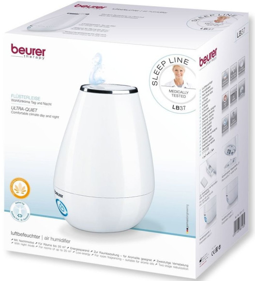 Увлажнитель воздуха Beurer LB37 20Вт (ультразвуковой) белый Увлажнитель воздуха Beurer LB37 20Вт (ультразвуковой) белый