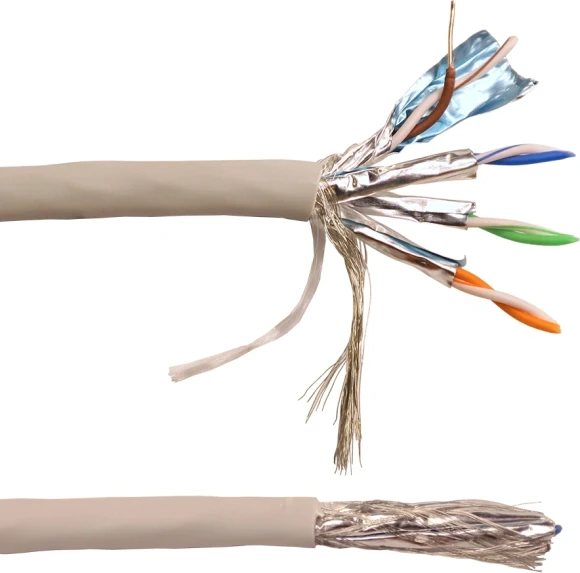 Кабель Lanmaster LAN-6ESFTP-HFLT-GY кат.6 S/FTP 4 пары 23AWG 100Om нг(А)-HF внутренний 305м серый Кабель Lanmaster LAN-6ESFTP-HFLT-GY кат.6 S/FTP 4 пары 23AWG 100Om нг(А)-HF внутренний 305м серый