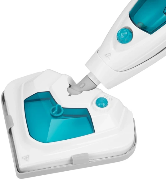 Швабра паровая Kitfort КТ-3908 1300Вт белый/бирюзовый Швабра паровая Kitfort КТ-3908 1300Вт белый/бирюзовый