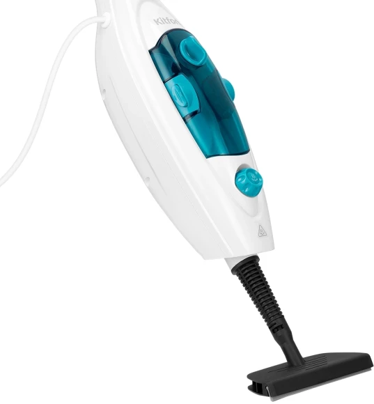 Швабра паровая Kitfort КТ-3908 1300Вт белый/бирюзовый Швабра паровая Kitfort КТ-3908 1300Вт белый/бирюзовый