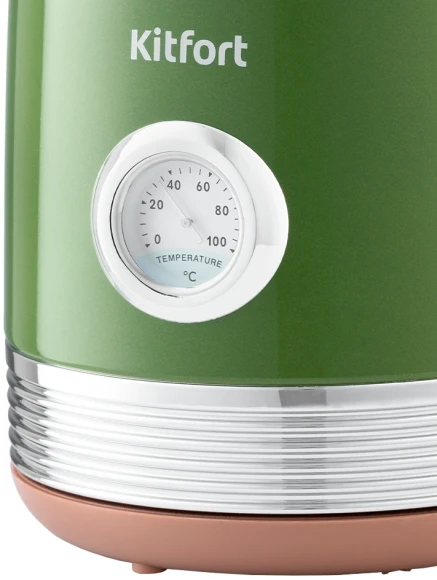 Чайник электрический Kitfort КТ-6110 1.7л. 2200Вт зеленый корпус: металл/пластик