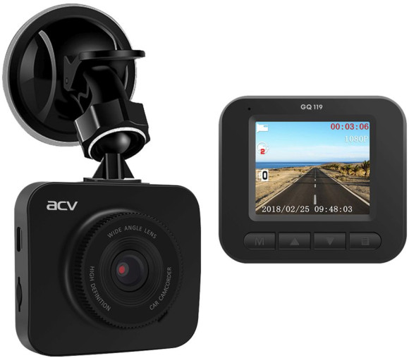 Видеорегистратор ACV GQ119 черный 1080x1920 1080p 120гр. GP2247 Видеорегистратор ACV GQ119 черный 1080x1920 1080p 120гр. GP2247