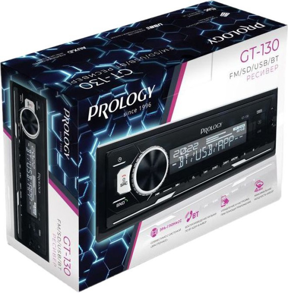 Автомагнитола Prology GT-130 1DIN 4x55Вт v4.2 ПДУ (PRGT130) Автомагнитола Prology GT-130 1DIN 4x55Вт v4.2 ПДУ (PRGT130)