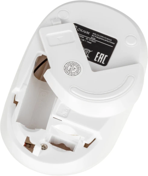 Мышь Оклик 505MW белый оптическая 1000dpi беспров. USB для ноутбука 3but (1018257)