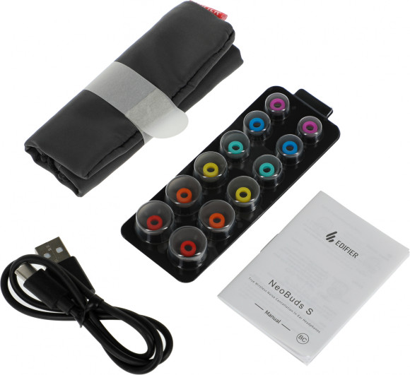 Гарнитура внутриканальные Edifier NeoBuds S черный беспроводные bluetooth в ушной раковине