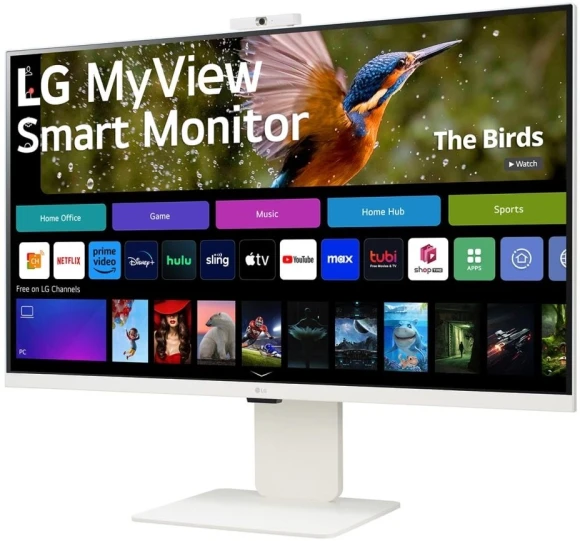 Монитор LG 31.5" MyView 32SR85U-W белый IPS LED 16:9 HDMI M/M Cam матовая HAS 400cd 178гр/178гр 3840x2160 60Hz 4K USB 7.7кг