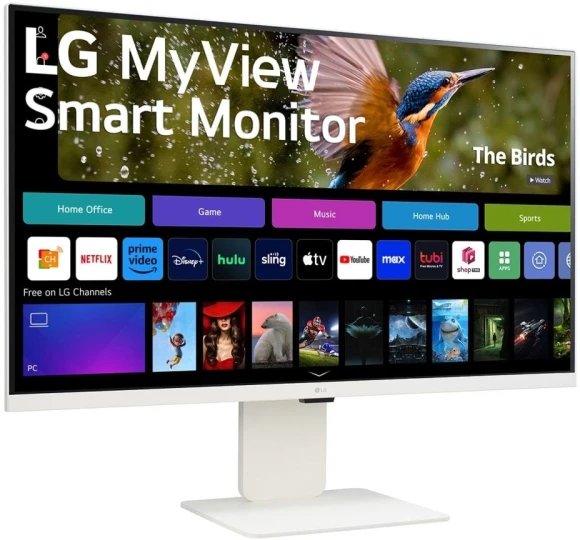 Монитор LG 31.5" MyView 32SR85U-W белый IPS LED 16:9 HDMI M/M Cam матовая HAS 400cd 178гр/178гр 3840x2160 60Hz 4K USB 7.7кг