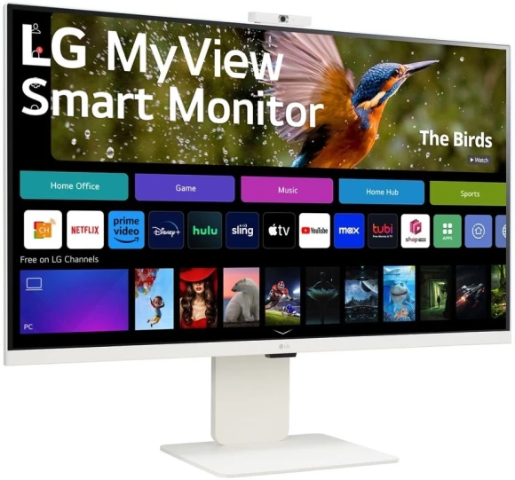 Монитор LG 31.5" MyView 32SR85U-W белый IPS LED 16:9 HDMI M/M Cam матовая HAS 400cd 178гр/178гр 3840x2160 60Hz 4K USB 7.7кг