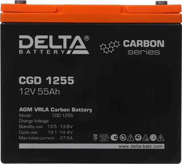 Батарея для ИБП Delta CGD 1255 12В 55Ач