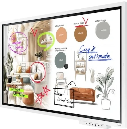 Панель Samsung 55" Flip Chart WM55FX белый VA LED 8ms 16:9 HDMI M/M матовая 350cd 178гр/178гр 3840x2160 DP 4K USB 28.6кг