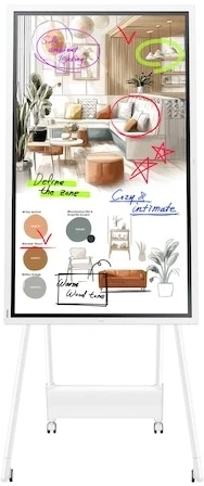 Панель Samsung 55" Flip Chart WM55FX белый VA LED 8ms 16:9 HDMI M/M матовая 350cd 178гр/178гр 3840x2160 DP 4K USB 28.6кг