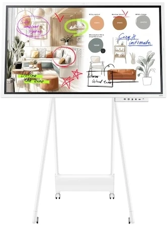 Панель Samsung 55" Flip Chart WM55FX белый VA LED 8ms 16:9 HDMI M/M матовая 350cd 178гр/178гр 3840x2160 DP 4K USB 28.6кг