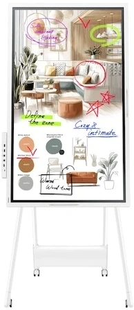 Панель Samsung 55" Flip Chart WM55FX белый VA LED 8ms 16:9 HDMI M/M матовая 350cd 178гр/178гр 3840x2160 DP 4K USB 28.6кг