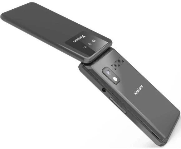 Мобильный телефон XENIUM X600 темно-серый раскладной 2Sim 2.8" 240x320 Nucleus 0.3Mpix GSM900/1800 MP3 FM microSD max32Gb