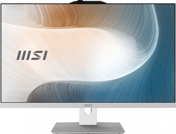 Моноблок MSI Modern AM272P 1M-675XRU 27" Full HD Core 5 120U (1.4) 16Gb SSD512Gb Graphics без ОС GbitEth WiFi BT 120W клавиатура мышь Cam белый 1920x1080
