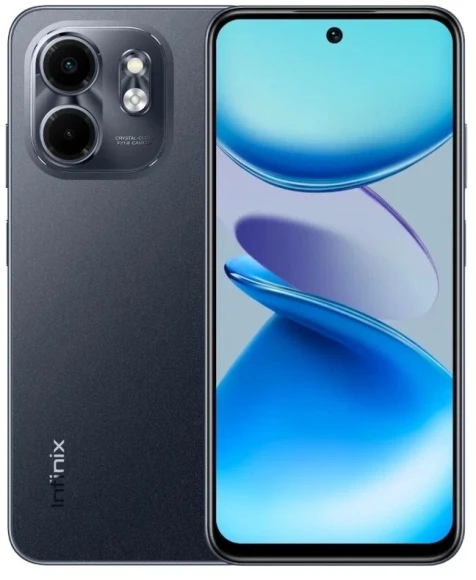 Смартфон Infinix X6532 Smart 9 128Gb 3Gb черный моноблок 3G 4G 2Sim 6.7" 720x1600 Android 14 13Mpix 802.11 a/b/g/n/ac GPS GSM900/1800 GSM1900 Protect FM A-GPS microSD max2048Gb