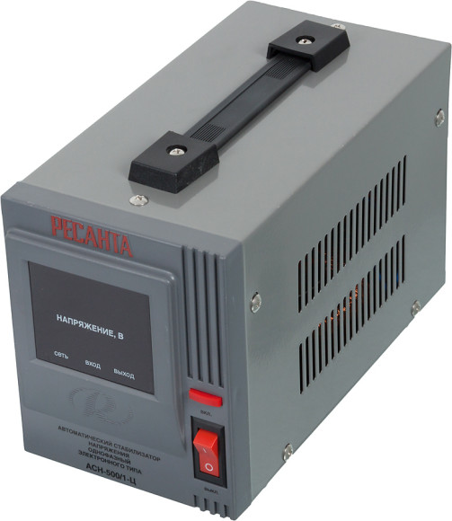 Стабилизатор напряжения Ресанта АСН-500/1-Ц однофазный серый (63/6/1)